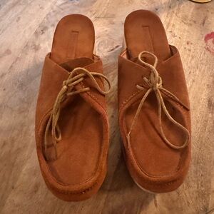 Rachel Comey Barely Worn Brown Suede Mules